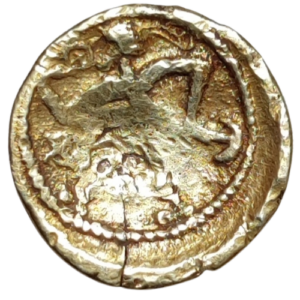 Namnètes (région de Nantes), quart de statère au pontife forgeron