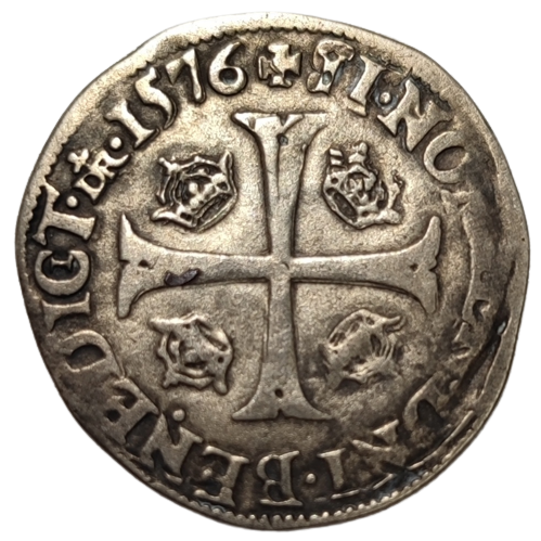 Henri III, douzain aux 2 H 1576 Troyes