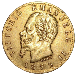 Victor-Emmanuel II, 20 lire 1873 Milan