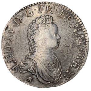 Louis XV, écu vertugadin 1716 Lille