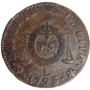Convention, 1 sol aux balances 1793 Bayonne