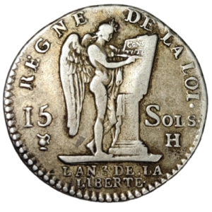 Constitution, 15 sols François 1791 La Rochelle