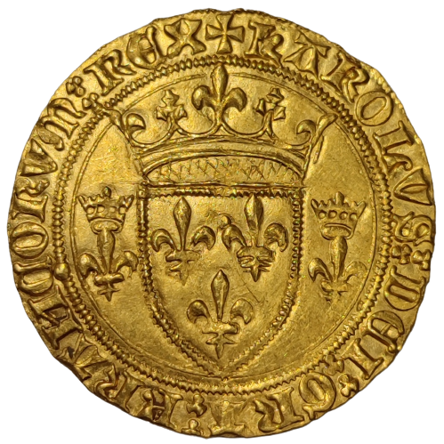 Charles VII, écu d'or à la couronne 3ème type ou écu neuf Paris