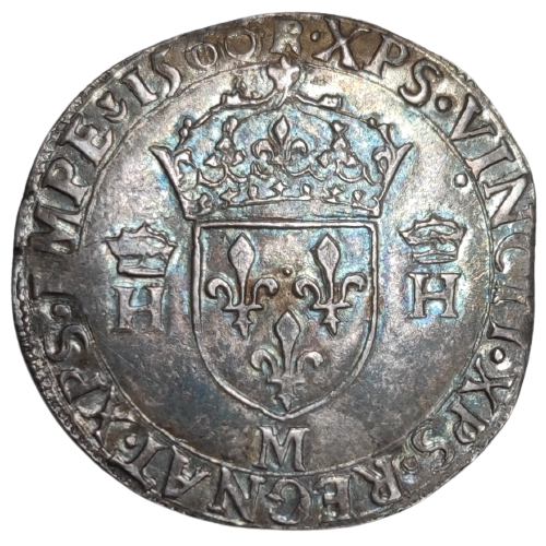 Henri II, teston à la tête nue, 1er type 1560 Toulouse