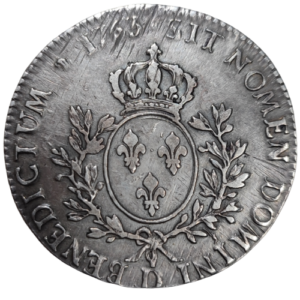 Louis XV, écu au bandeau 1763 Lyon