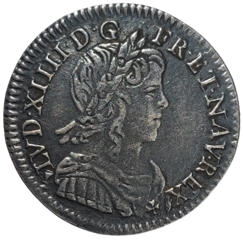 Louis XIV, douzième d'écu à la mèche longue 1660 Tours