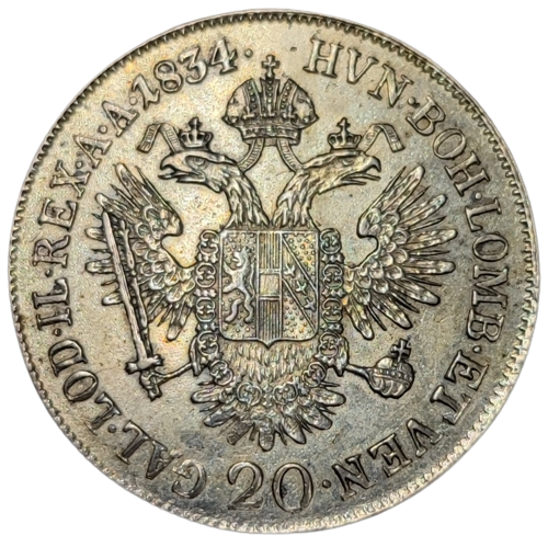 François 1er, 20 kreuzer 1834 Vienne