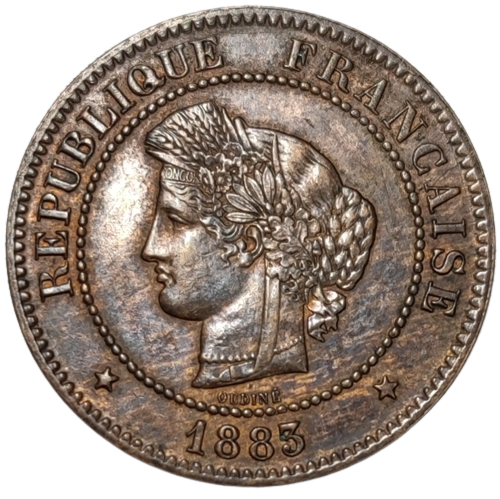 IIIème République, 5 centimes Cérès 1883 Paris