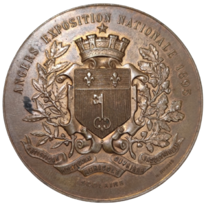 Médaille, exposition nationale d&rsquo;Angers 1895