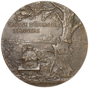 Médaille, caisse d’épargne d’Angers