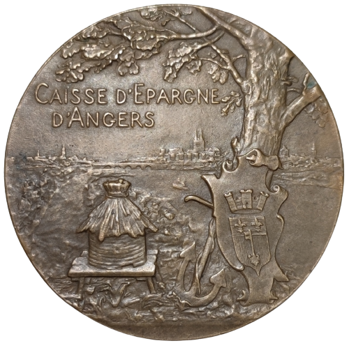 Médaille, caisse d'épargne d'Angers