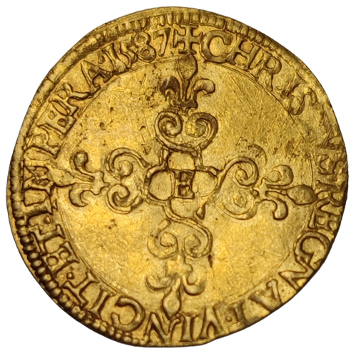 Henri III, écu d'or au soleil 1587 Tours