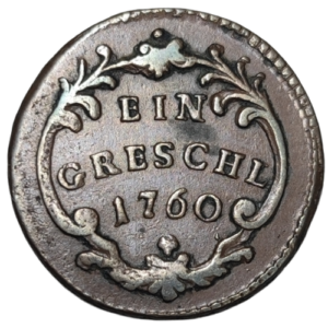 Marie-Thérèse, 1 gröschl 1760 Prague