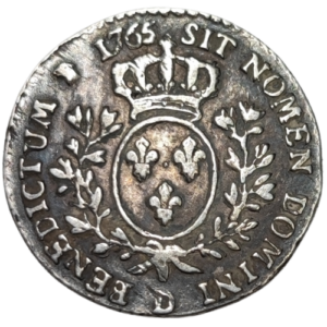 Louis XV, dixième d&rsquo;écu au bandeau 1765 Lyon