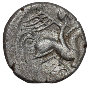 Pictons (région de Poitiers), drachme au cavalier ailé