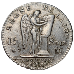 Constitution, 15 sols François 1791 Toulouse