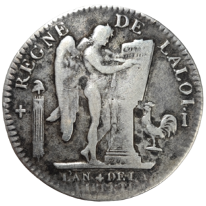 Constitution, écu de 6 livres François 1792 Limoges