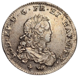 Louis XV, tiers d’écu de France 1720 Paris