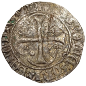 Louis XI, blanc à la couronne Angers