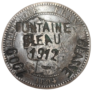 IIIème République, 10 centimes Cérès 1894 contremarque militaire