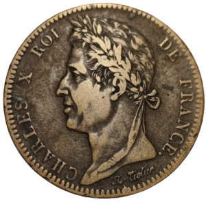 Martinique / Guadeloupe, Charles X, 10 centimes colonies françaises 1827 La Rochelle