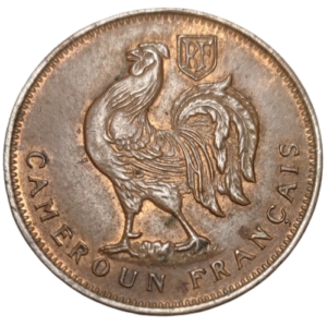 Cameroun, 1 franc Cameroun français 1943