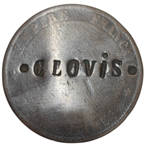 Napoléon III, 10 centimes contremarque “CLOVIS”