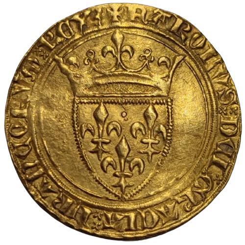 Charles VI, écu d'or à la couronne Lyon