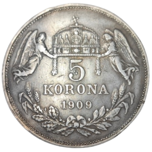 François-Joseph 1er, 5 korona 1909 Kremnica