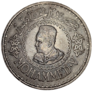 Mohammed V, 500 francs 1956