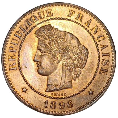 IIIème République, 5 centimes Cérès 1896 Paris