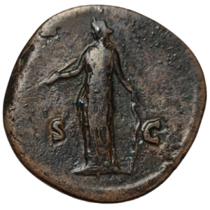 Empire romain, Faustine jeune, sesterce