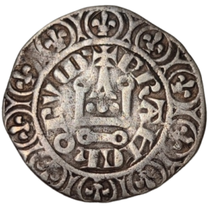 Charles IV, maille blanche, 1ère émission