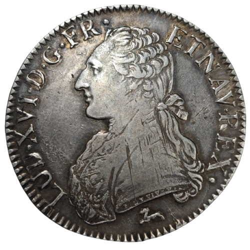 Louis XVI, écu aux branches d'olivier 1786 Orléans