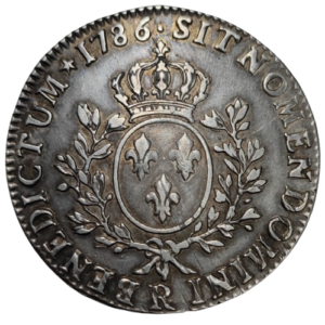 Louis XVI, écu aux branches d’olivier 1786 Orléans