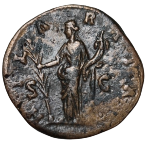 Empire romain, Faustine jeune, sesterce