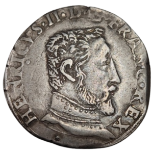 Henri II, teston à la tête nue, 1er type 1555 Toulouse