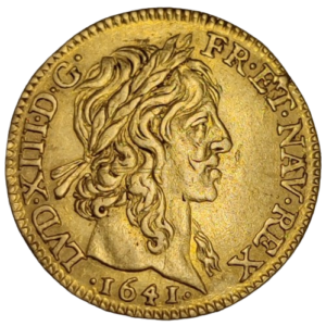 Louis XIII, demi-Louis d’or aux huit L 1641 Paris