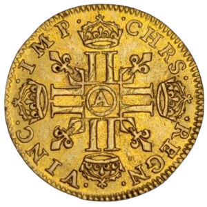 Louis XIII, demi-Louis d&rsquo;or aux huit L 1641 Paris