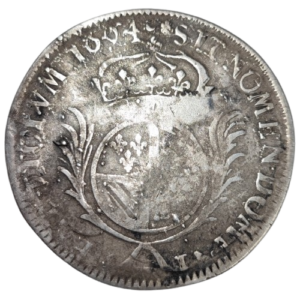 Louis XIV, demi-écu de Flandre aux palmes 1694 Lille