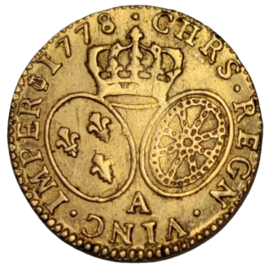 Louis XVI, Louis d&rsquo;or au buste habillé 1778 Paris