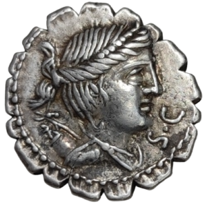 République Romaine, Claudia, denier serratus