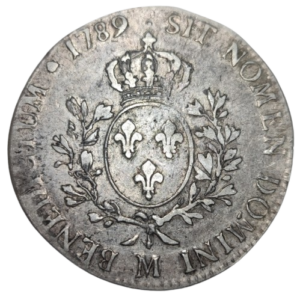 Louis XVI, écu aux branches d’olivier 1789 Toulouse