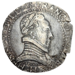 Henri III, demi-franc au col plat 1578 La Rochelle