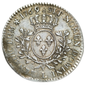 Louis XV, cinquième d&rsquo;écu au bandeau 1769 Bayonne