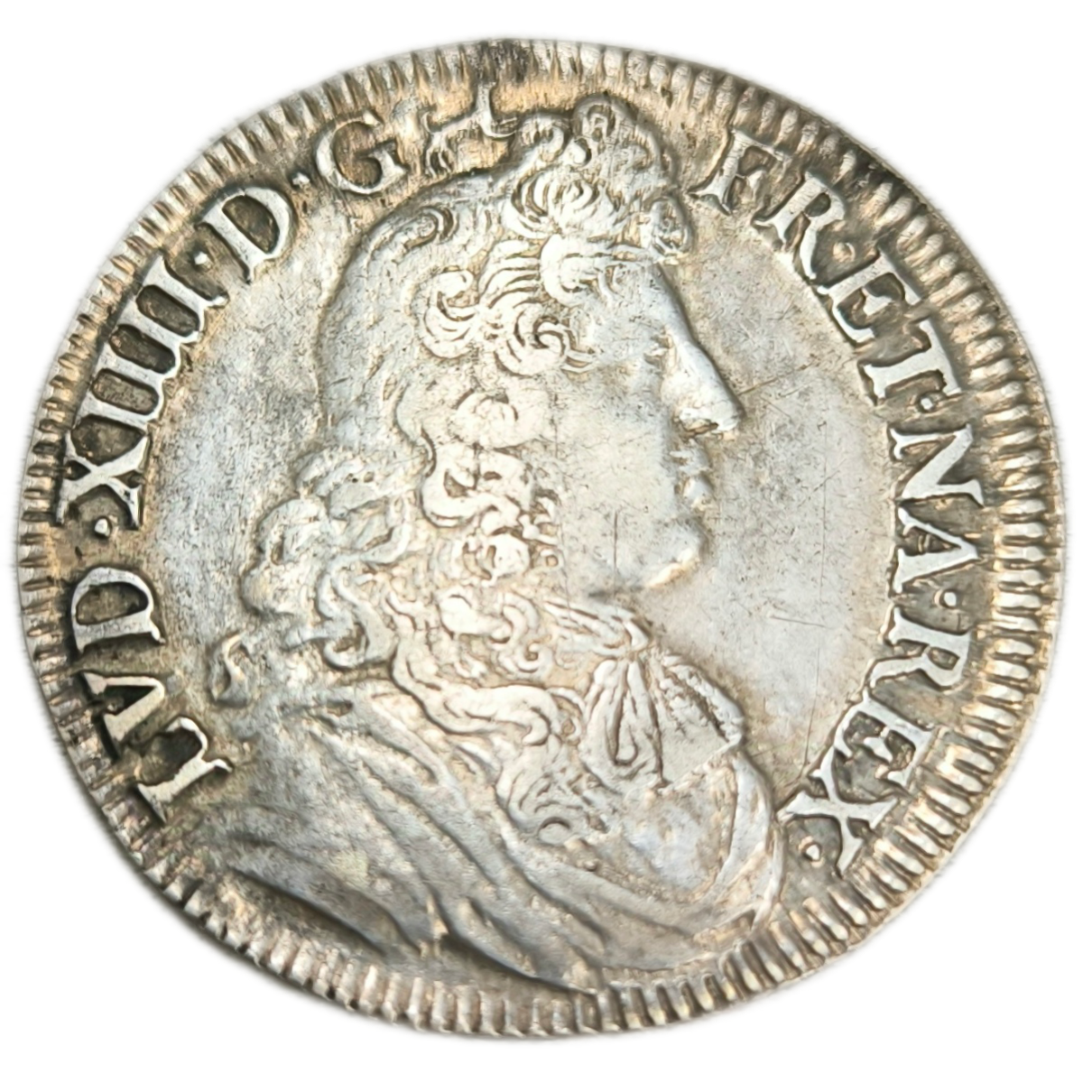 Louis XIV, demi-écu à la cravate 1673 Bayonne