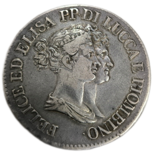 Lucques et Piombino, 5 franchi Elisa et Félix Baciocchi 1808 Florence