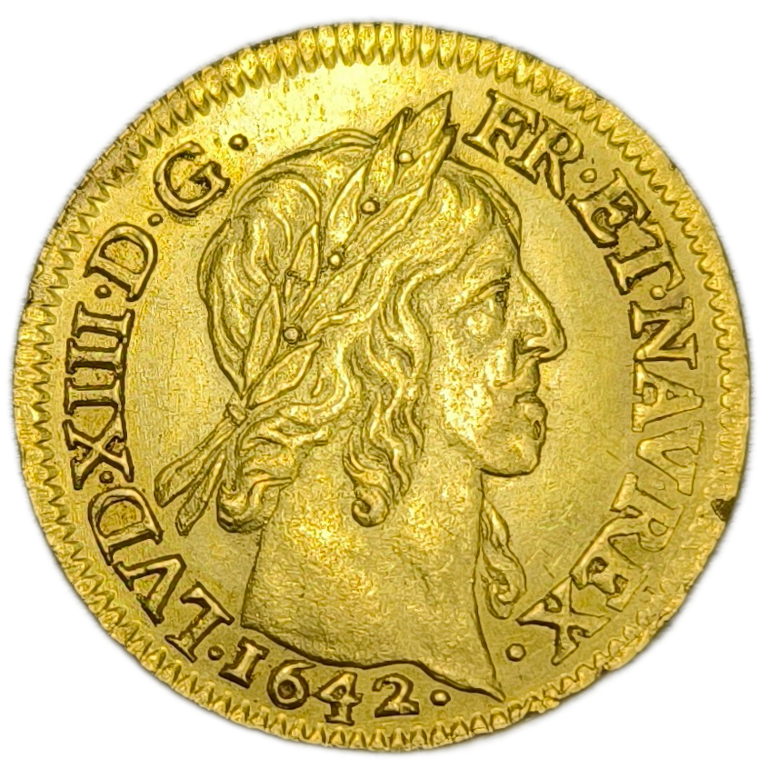 Louis XIII, Louis d'or aux huit L 1642 Paris