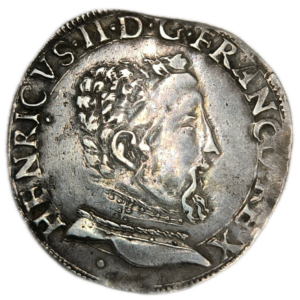 Henri II, teston à la tête nue, 1er type 1559 Toulouse