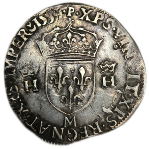 Henri II, teston à la tête nue, 1er type 1559 Toulouse